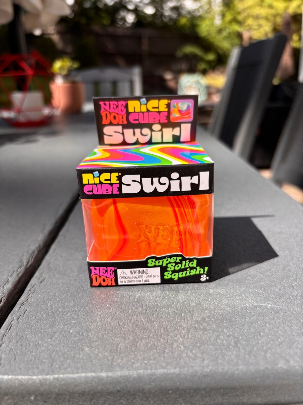 Limited edition Needoh Nice Cube Swirl - Orange